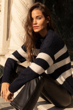 Load image into Gallery viewer, ELLISE - CADET VANILLA STRIPE