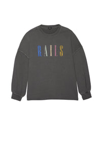RAILS SIGNATURE SWEATSHIRT - VINTAGE BLACK